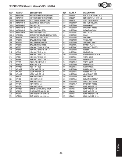Part Diagram for W1737