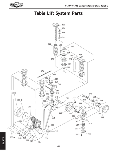 Parts for W1738 37