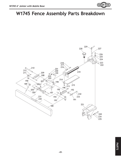 Parts for W1745 6