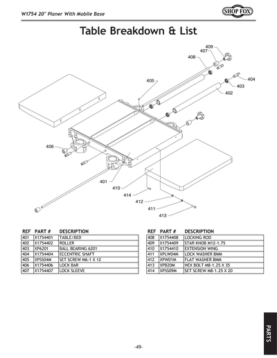 Part Diagram for W1754