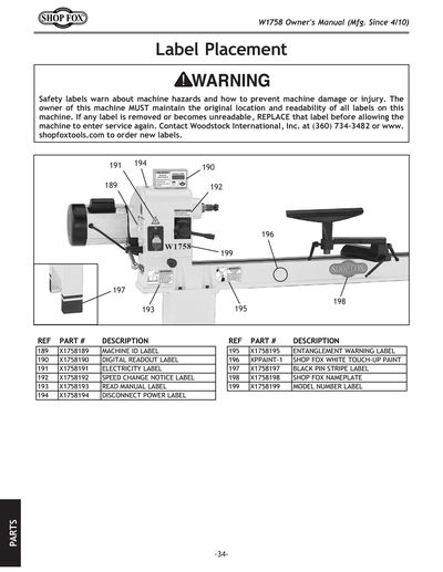 Part Diagram for W1758