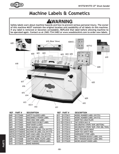 Part Diagram for W1772