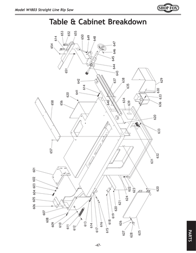 Part Diagram for W1803
