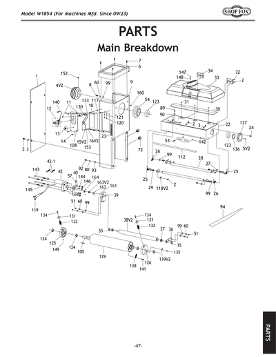 Part Diagram for W1854