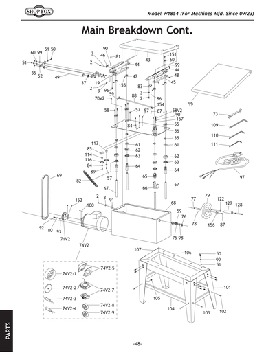 Part Diagram for W1854