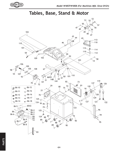 Part Diagram for W1858