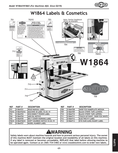 Part Diagram for W1865