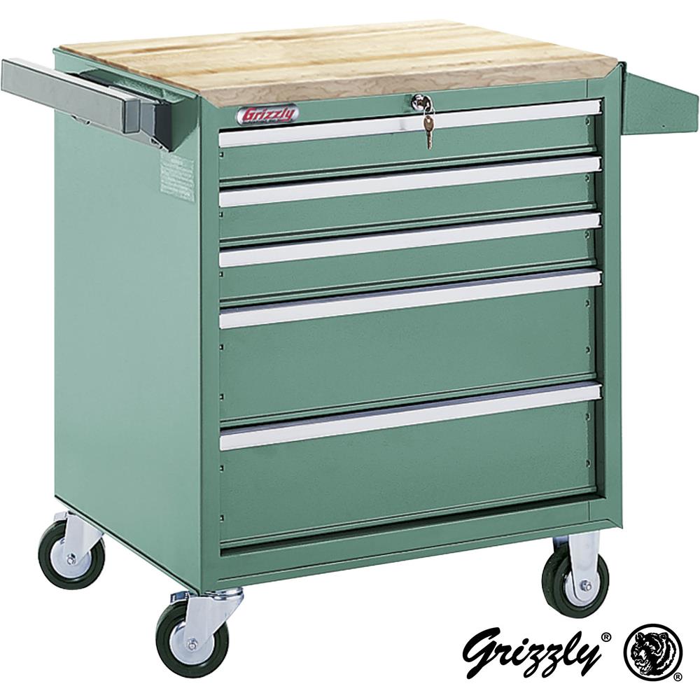 Grizzly H0840 - 5-Drawer Tool Cabinet with Ball Bearing Slides
