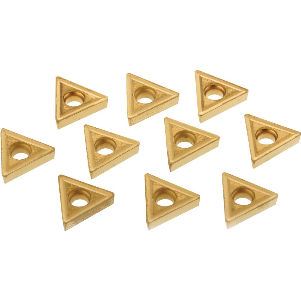 Grizzly T21588 - 60 TiN Coated Carbide Inserts w/ Chip Breaker