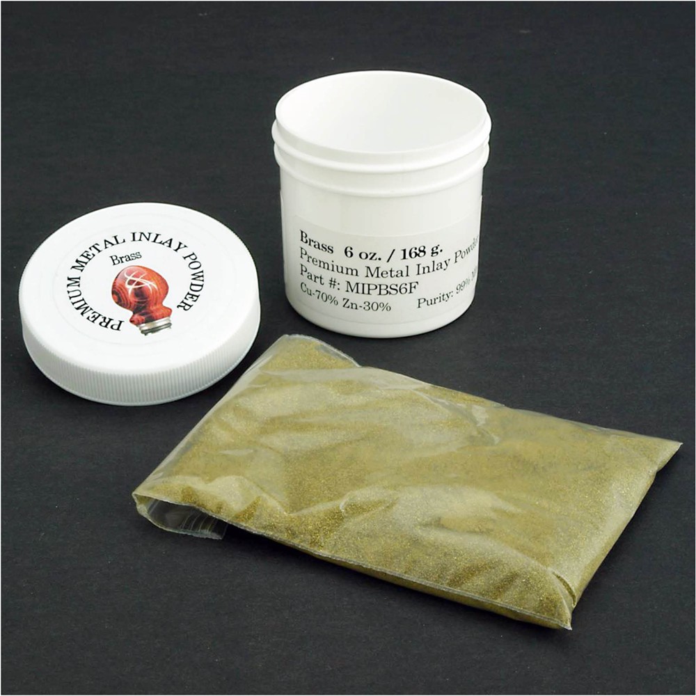 Brass Premium Metal Powder Inlay, 6 oz. Grizzly Industrial