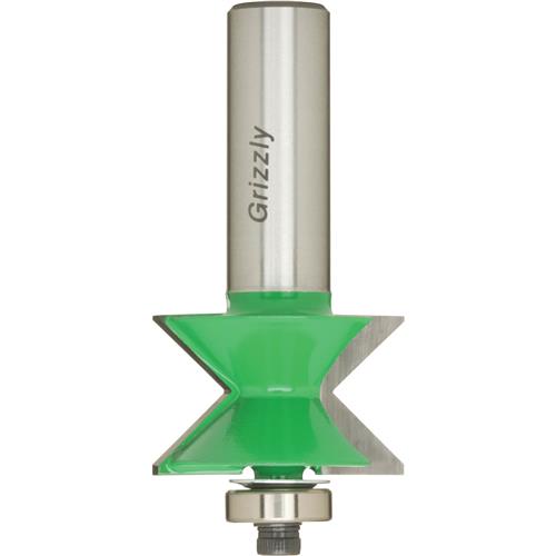 Image for Grizzly C1538 - 90 V-Groove Bit (Male) w/ Bearing Guide, 1/2" Shank