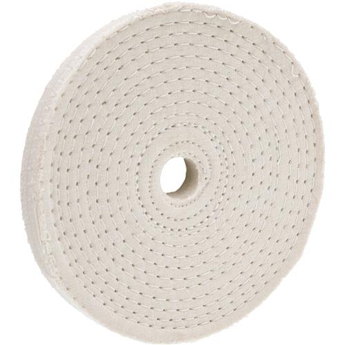 Image for Woodstock D2500 - 4" x 40 Ply x 1/2" Spiral Sewn Buff Wheel, 5,000 RPM
