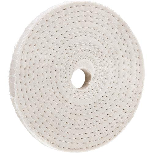 Image for Woodstock D3177 - 4" x 30 Ply x 5/8" Spiral Sewn Buff Wheel, 5,000 RPM