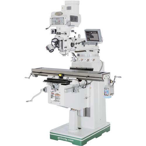 Image for Grizzly G0797 - 10" x 50" 3 HP Variable-Speed Vertical Mill with Power Feed and DRO