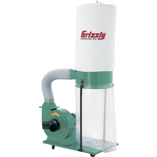 Image for Grizzly G1029Z - 2 HP Dust Collector w/2.5 Micron Bag