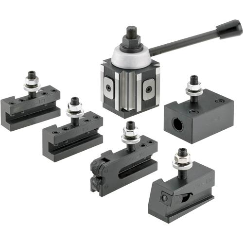 Image for Grizzly G5689 - Quick Change Tool Post Set - 10" Swing