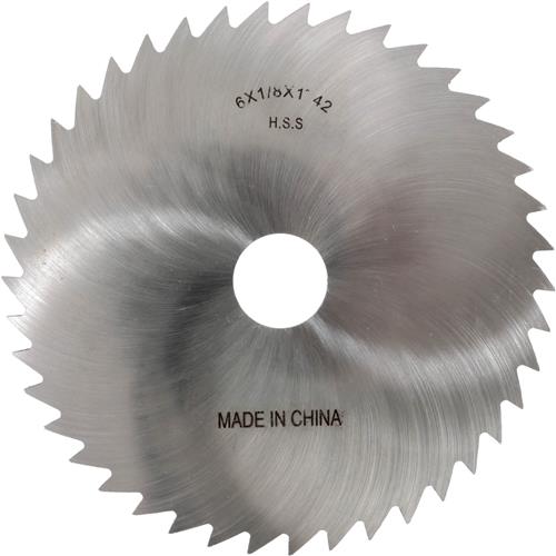 Image for Grizzly G9504 - HSS Slitting Saws - 6" x 1/8" x 1" 42T