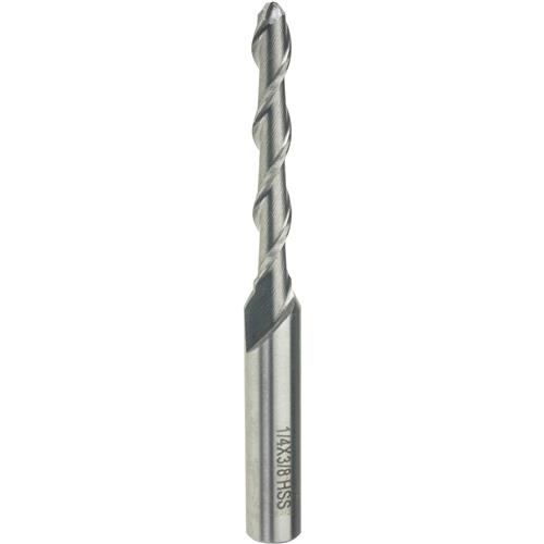 Image for Grizzly G9663 - Ball End Mill For Aluminum - 1/4" x 1-3/4"