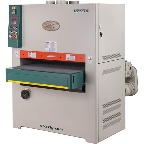 Image for Grizzly H2934 - 37" 20 HP 3-Phase Double-Head Wide-Belt Sander
