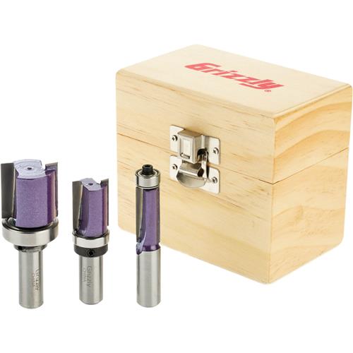 Image for Grizzly H5567 - Straight Flush Trim 3 pc. Set, 1/2" Shank