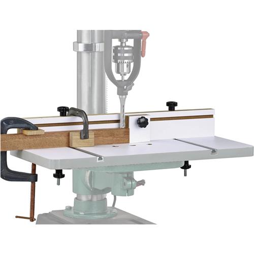 Image for Grizzly H7827 - Universal Drill Press Table with 3" Fence