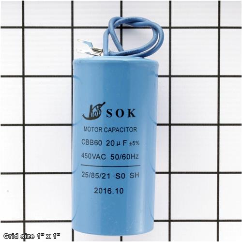 Image for Grizzly PC20B - R CAPACITOR 20M 450V 1-5/8 X 3-1/4