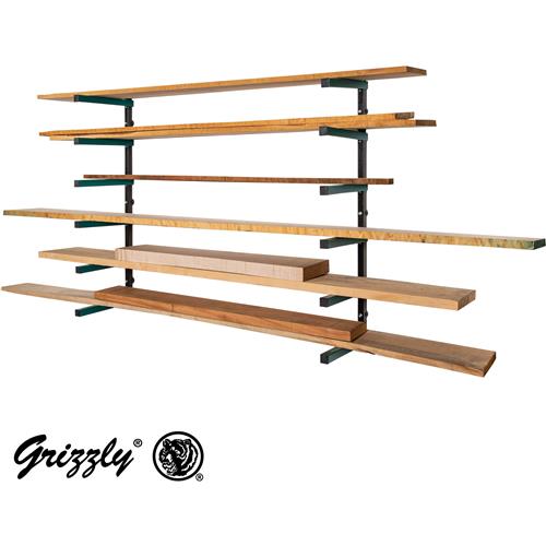 Grizzly T27630 - Lumber Rack 6-Shelf System - Grizzly Industrial, Inc.