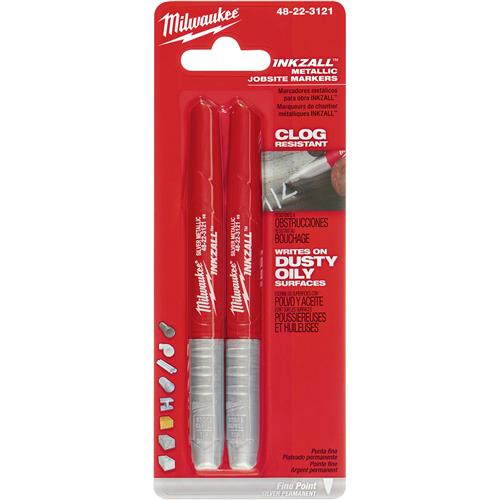 Image for Milwaukee T27821 - INKZALL Silver Markers, 2 pack