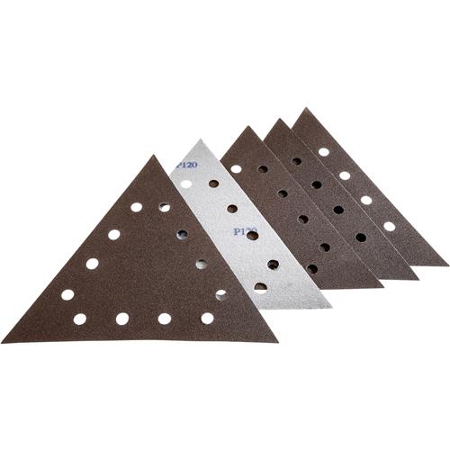 Image for Grizzly T28269 - 11-1/4" A/O Drywall Sanding Triangle, 120 Grit H&L 12 Hole, 5 pk.