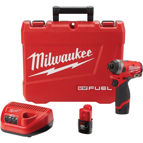 Image for Milwaukee T28566 - M12 Fuel 1/4" Hex Impact Driver Kit