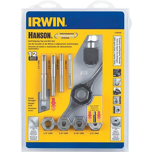 Image for Irwin T29351 - Tap and Die Set, 12 Pc. SAE