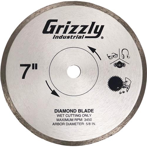 Image for Grizzly T30312 - 7" Tile Saw Blade
