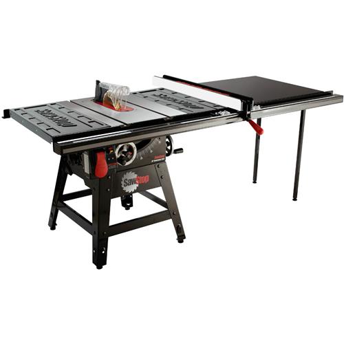 Image for SawStop T30403 - 10" 1-3/4 HP 120V Contractor Table Saw with Professional 52" T-Glide Fence Assembly Including Table
