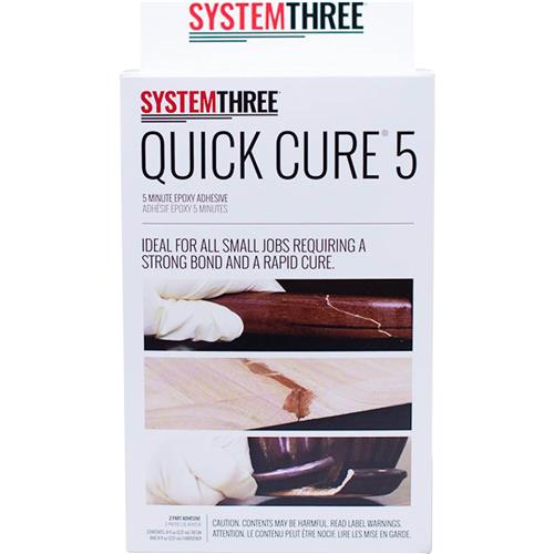 Image for System Three T30576 - Quick Cure 5-Minute Epoxy Adhesive Kit, 1 Pint