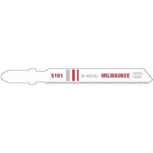 Image for Milwaukee T31380 - 3" 18 TPI T-Shank Bi-Metal Cutting Jigsaw Blade, 5 pk.
