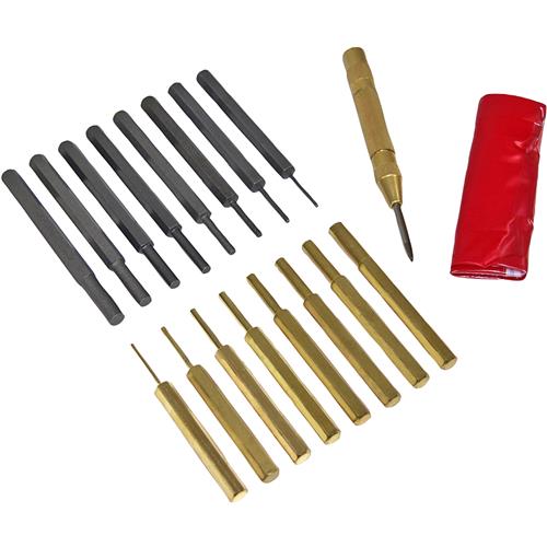 Image for GRIP T31534 - 18 pc. Brass & Steel Punch Set