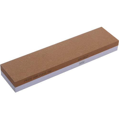 Image for Pride Abrasives T31715 - 8" x 1-7/8" x 1" 400/3000 Grit Combo Stone