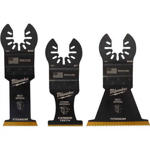 Image for Milwaukee T33117 - Multi-Material Oscillating Multi-Tool Blade Variety Pack, 3 Pc.