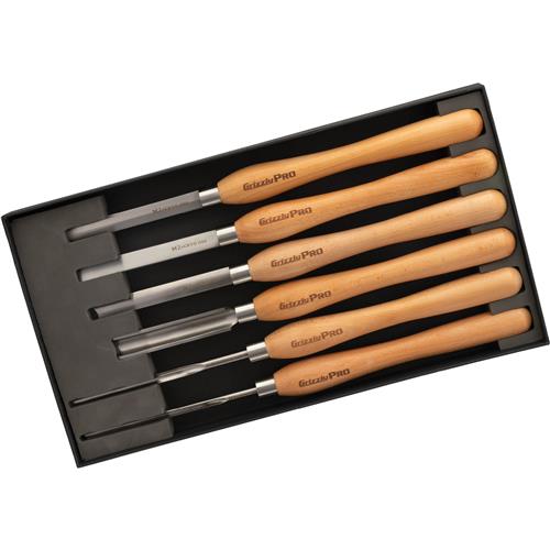 Grizzly PRO T34154 - 6-Pc. M2 Cryo Lathe Tool Set, Detail