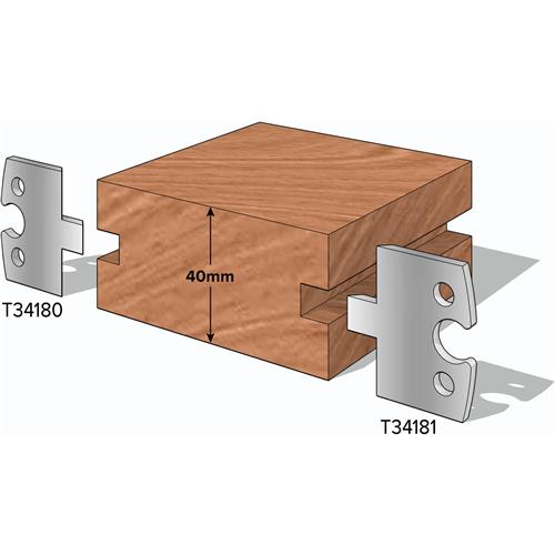 Image for Grizzly T34181 - 1-1/2" T&G Knives Male, 2-Pk.