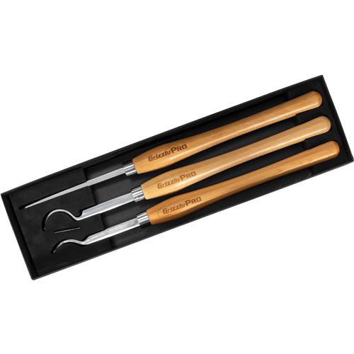 Image for Grizzly PRO T34364 - Hollowing Turning Tool Set with Carbide Insert, 3-Pc.