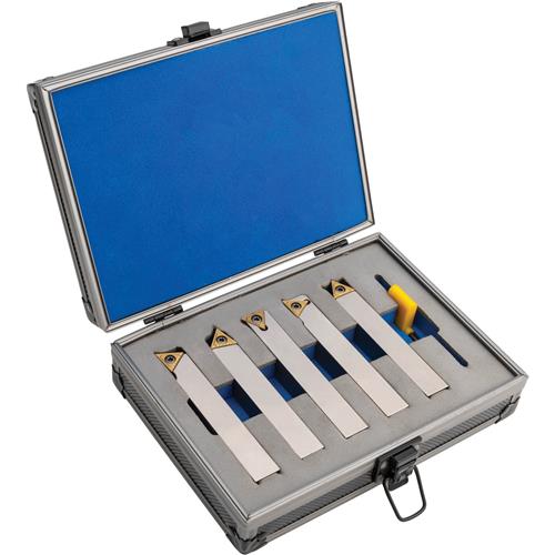 Image for HARLINGEN T34449 - 5-Pc. Indexable Carbide Turning Tool Set, 5/8"