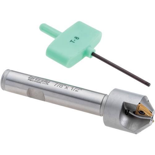 Image for HARLINGEN T34467 - TCMT Carbide Indexable Countersink, 7/8", 1/2" Shank