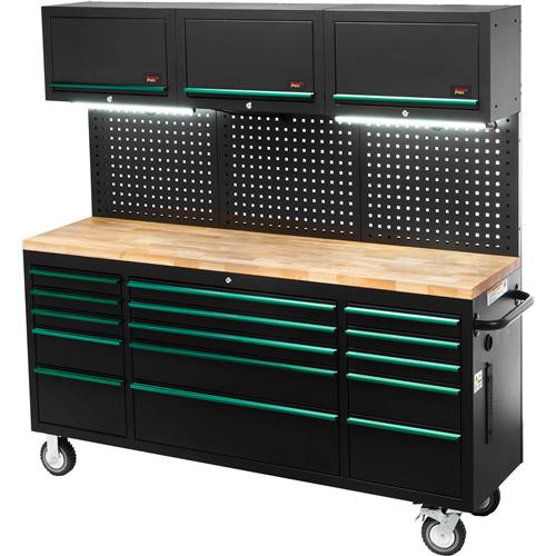 Image for Grizzly PRO T34657 - 72" 15-Drawer Ultimate Rolling Tool Cabinet