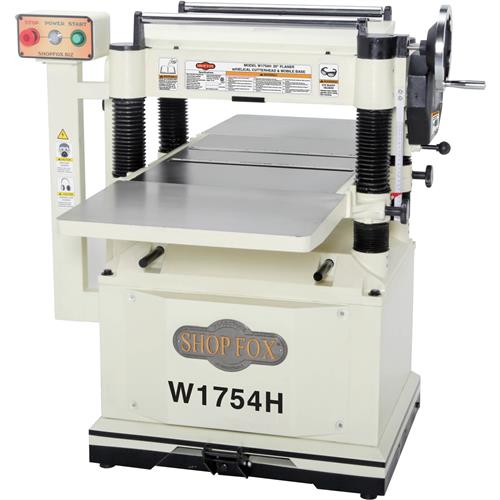 Image for Shop Fox W1754H - 20" Planer with Built in Mobile Base and Helical Cutterhead